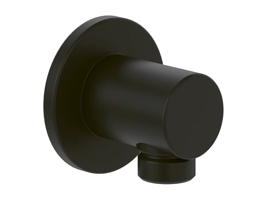 Coude de raccordement mural VILLEROY ET BOCH Universal rond Noir mat