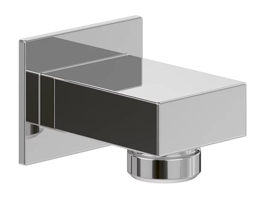 Coude de raccordement mural VILLEROY ET BOCH Universal rectangle Chrome