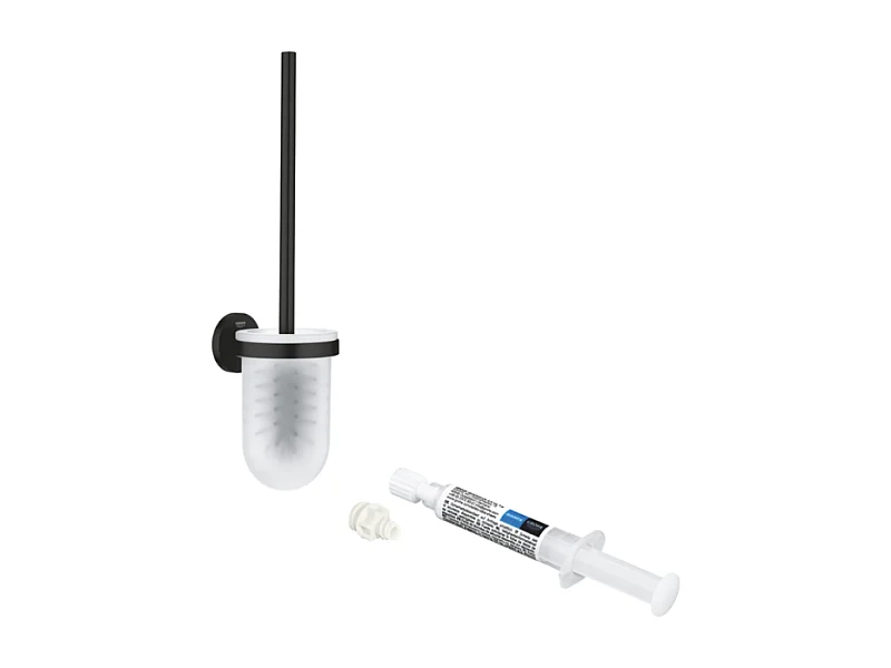 Porte balai WC GROHE Start noir mat + colle GROHE QuickGlue