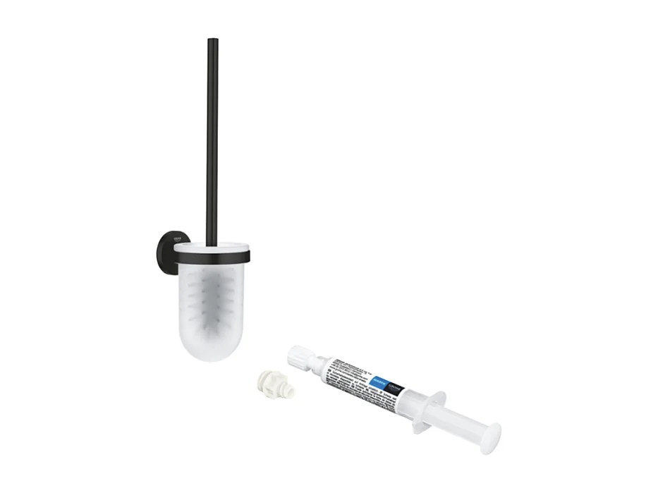 Porte balai WC GROHE Start noir mat + colle GROHE QuickGlue