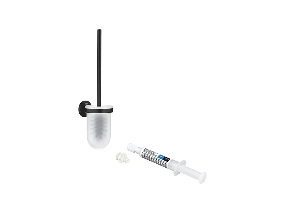 Porte balai WC GROHE Start noir mat + colle GROHE QuickGlue
