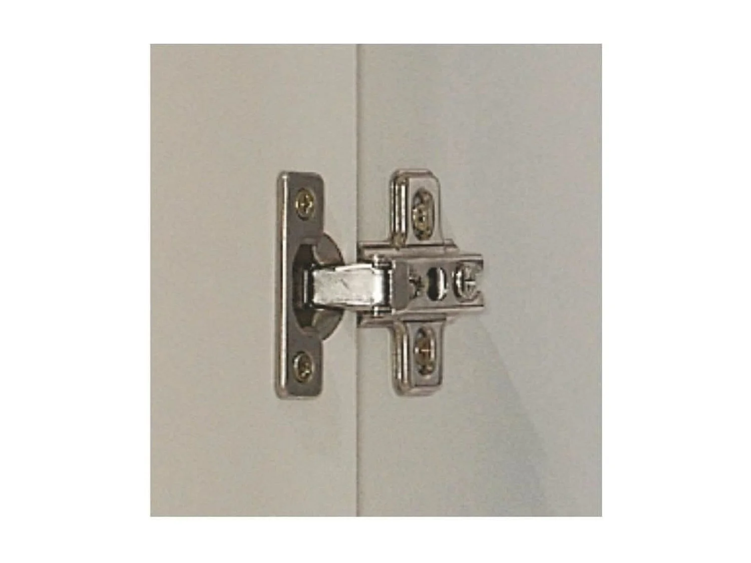 Meuble d'entrée - Blanc Brillant et Gris cendré- KENDRA