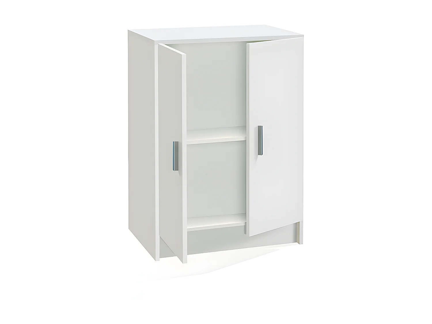 Armadio Use Wardrobe - Bianco con 2 ante e ripiano regolabile in altezza