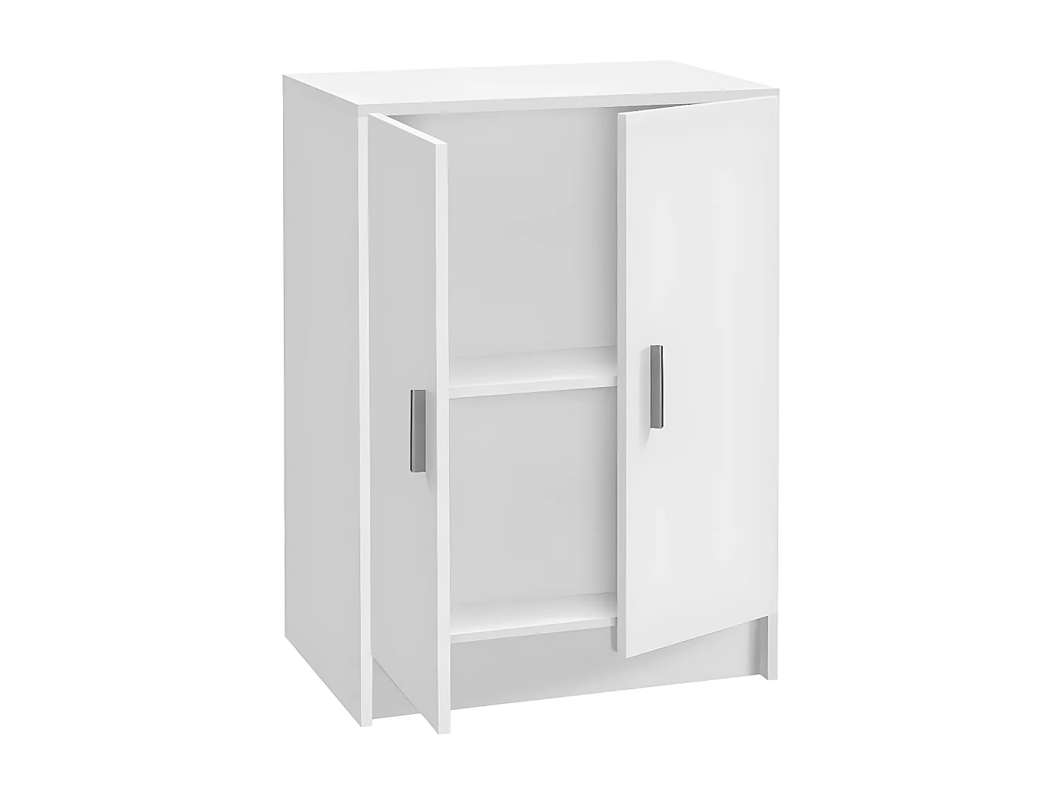 Armadio Use Wardrobe - Bianco con 2 ante e ripiano regolabile in altezza