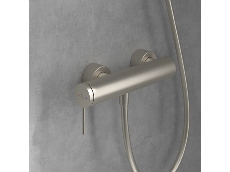 Mitigeur mécanique douche VILLEROY ET BOCH Loop & Friends Brushed Nickel Matt