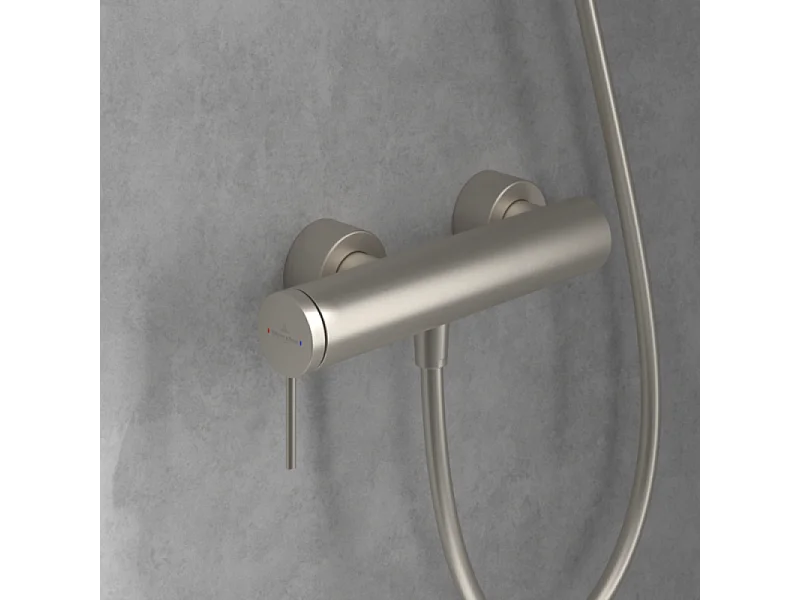 Mitigeur mécanique douche VILLEROY ET BOCH Loop & Friends Brushed Nickel Matt