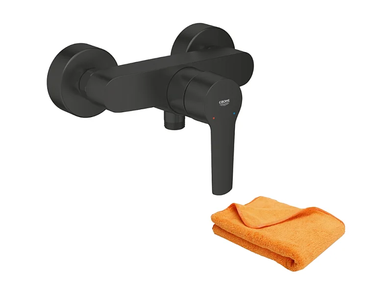 Mitigeur de douche mécanique  GROHE Start noir mat + chiffonnette