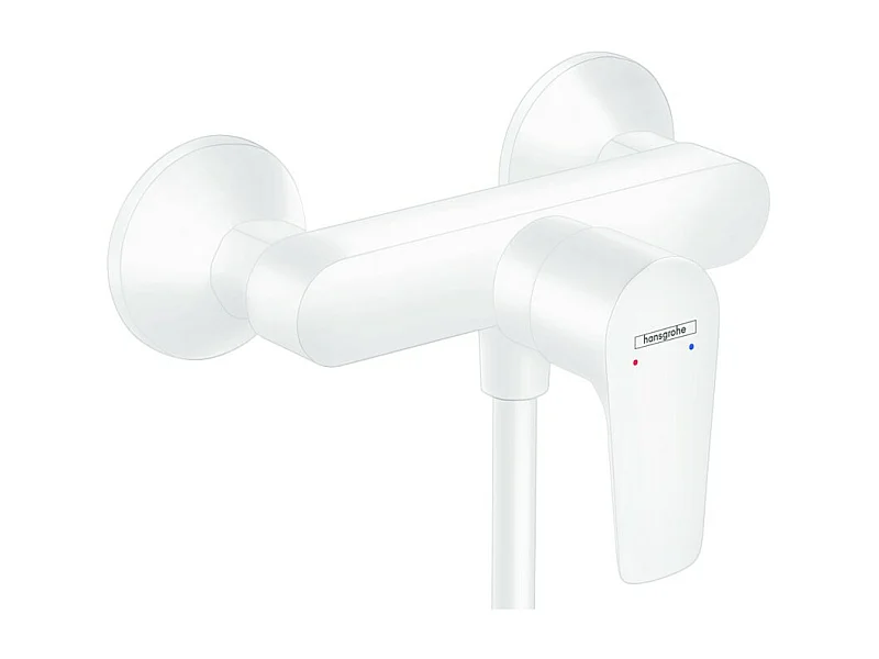 Mitigeur douche mécanique HANSGROHE Talis E blanc mat
