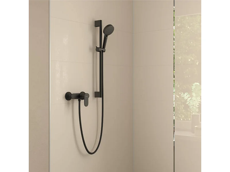 Mitigeur douche mécanique HANSGROHE Vernis Blend noir mat