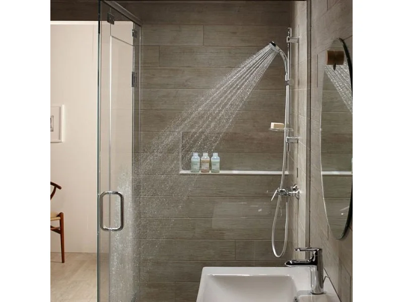 Mitigeur douche JACOB DELAFON Kumin, mécanique et mural, Chrome