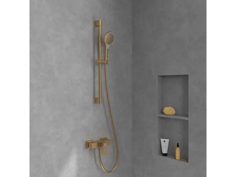 Mitigeur mécanique douche VILLEROY ET BOCH Architectura Square Or brossé