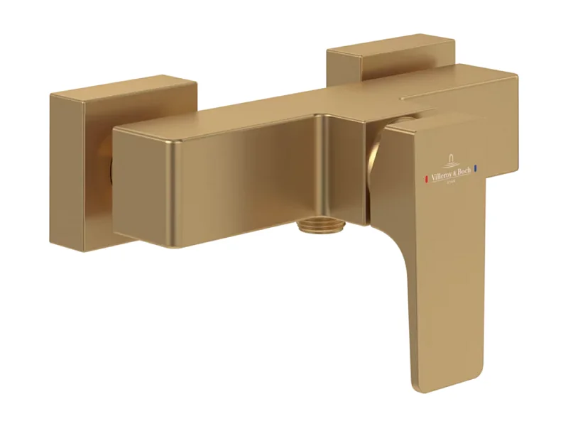 Mitigeur mécanique douche VILLEROY ET BOCH Architectura Square Or brossé