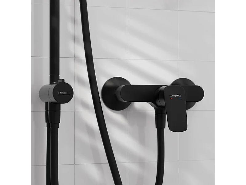 Mitigeur douche mécanique HANSGROHE Logis noir mat