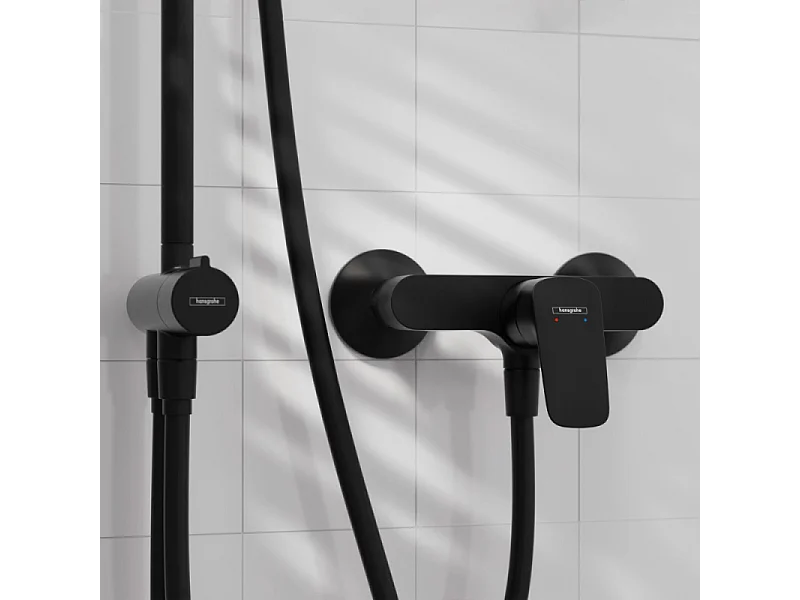 Mitigeur douche mécanique HANSGROHE Logis noir mat