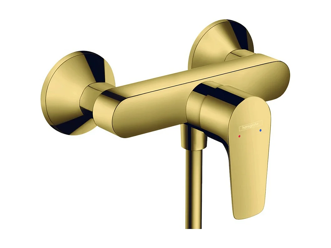 Mitigeur douche mécanique HANSGROHE Talis E aspect doré poli