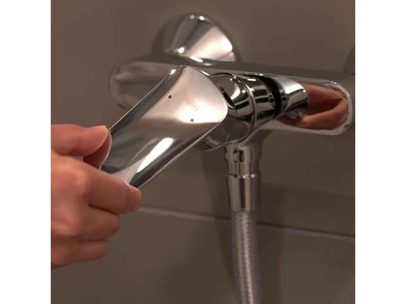 Mitigeur douche mécanique HANSGROHE Logis chromé + nettoyant Briochin