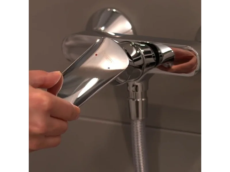 Mitigeur douche mécanique HANSGROHE Logis chromé + nettoyant Briochin
