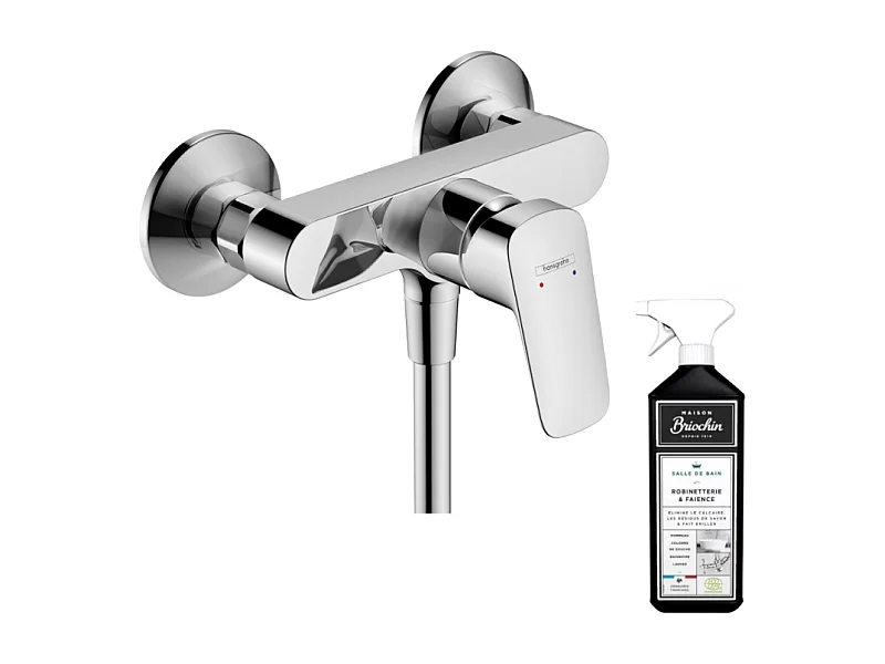 Mitigeur douche mécanique HANSGROHE Logis chromé + nettoyant Briochin