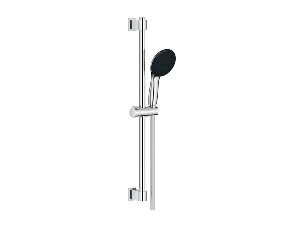 Mitigeur bain mécanique GROHE Bauloop avec ensemble de douche GROHE Vitalio Start avec colonnettes