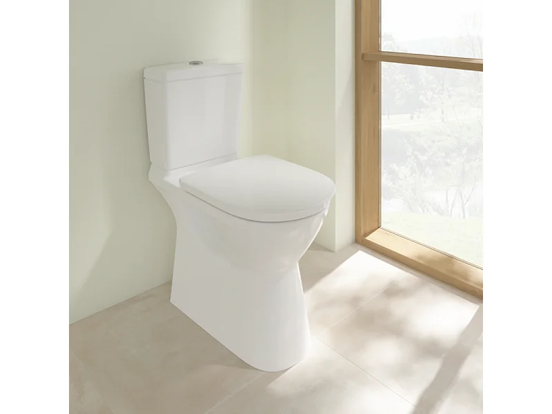 WC à poser PMR sans bride VILLEROY ET BOCH O.novo avec abattant