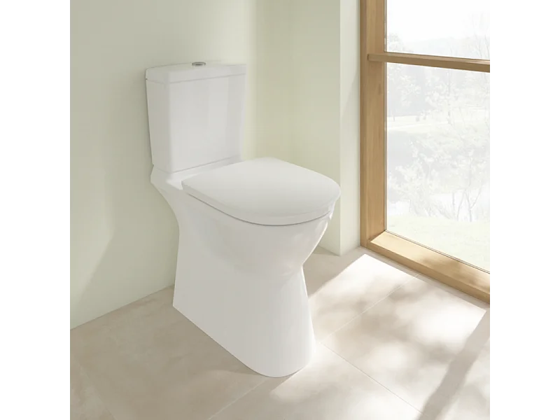 WC à poser PMR sans bride VILLEROY ET BOCH O.novo avec abattant