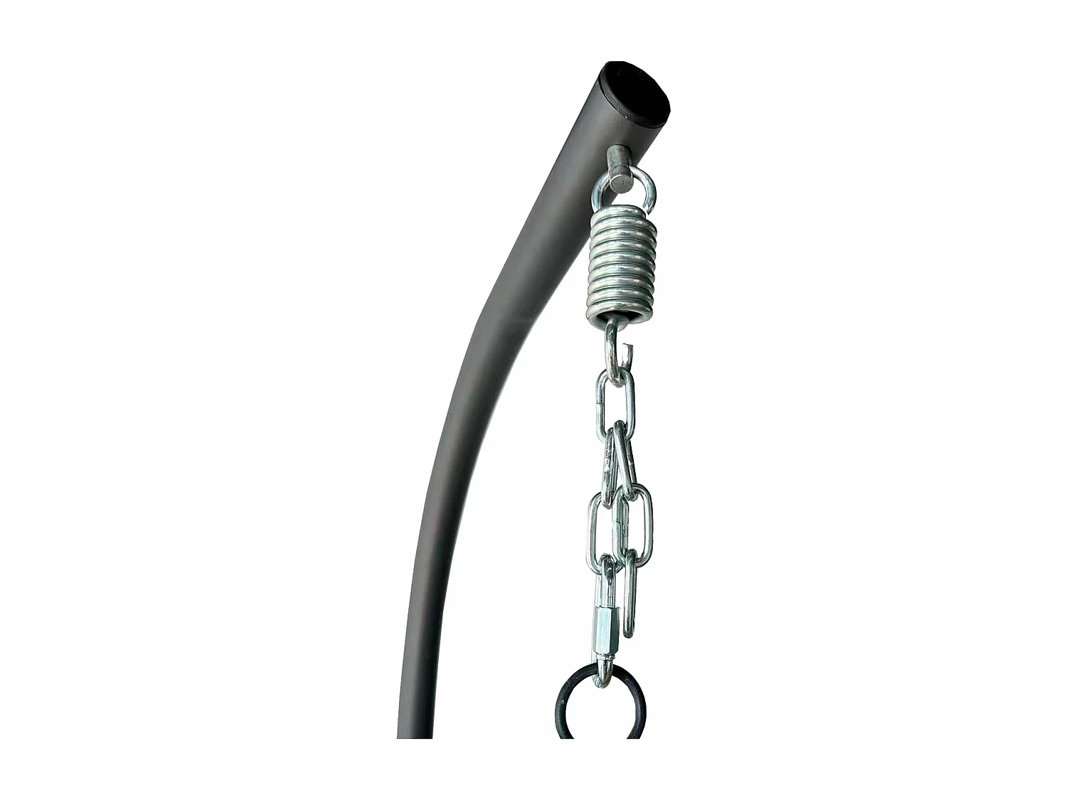 Rebecca Mobili Sedia Dondolo Poltrona Sospesa Polyrattan Beige per Esterno Interno