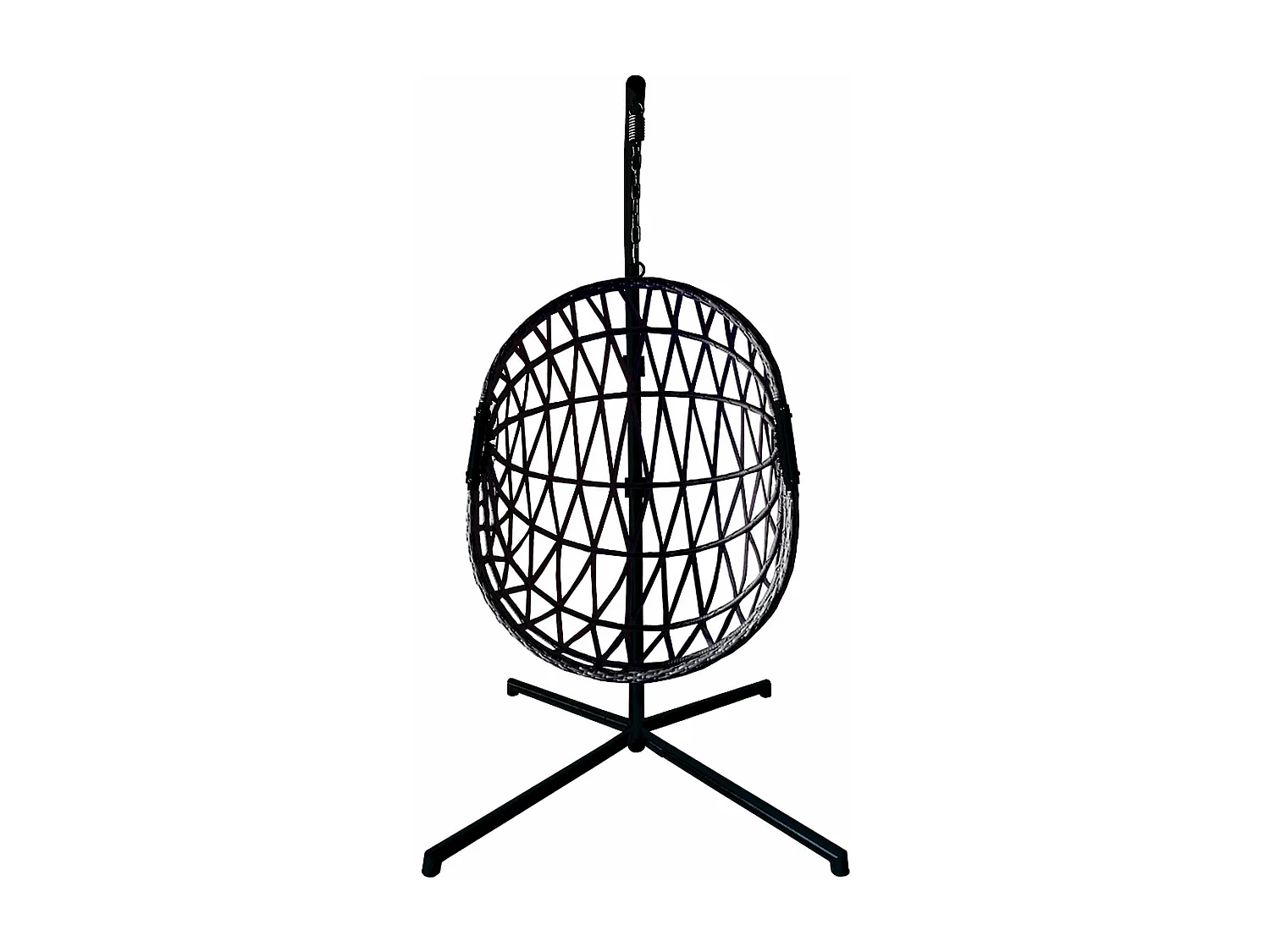 Rebecca Mobili Fauteuil Suspendu Bascule en Polystyrène Gris Pour Maison Jardin