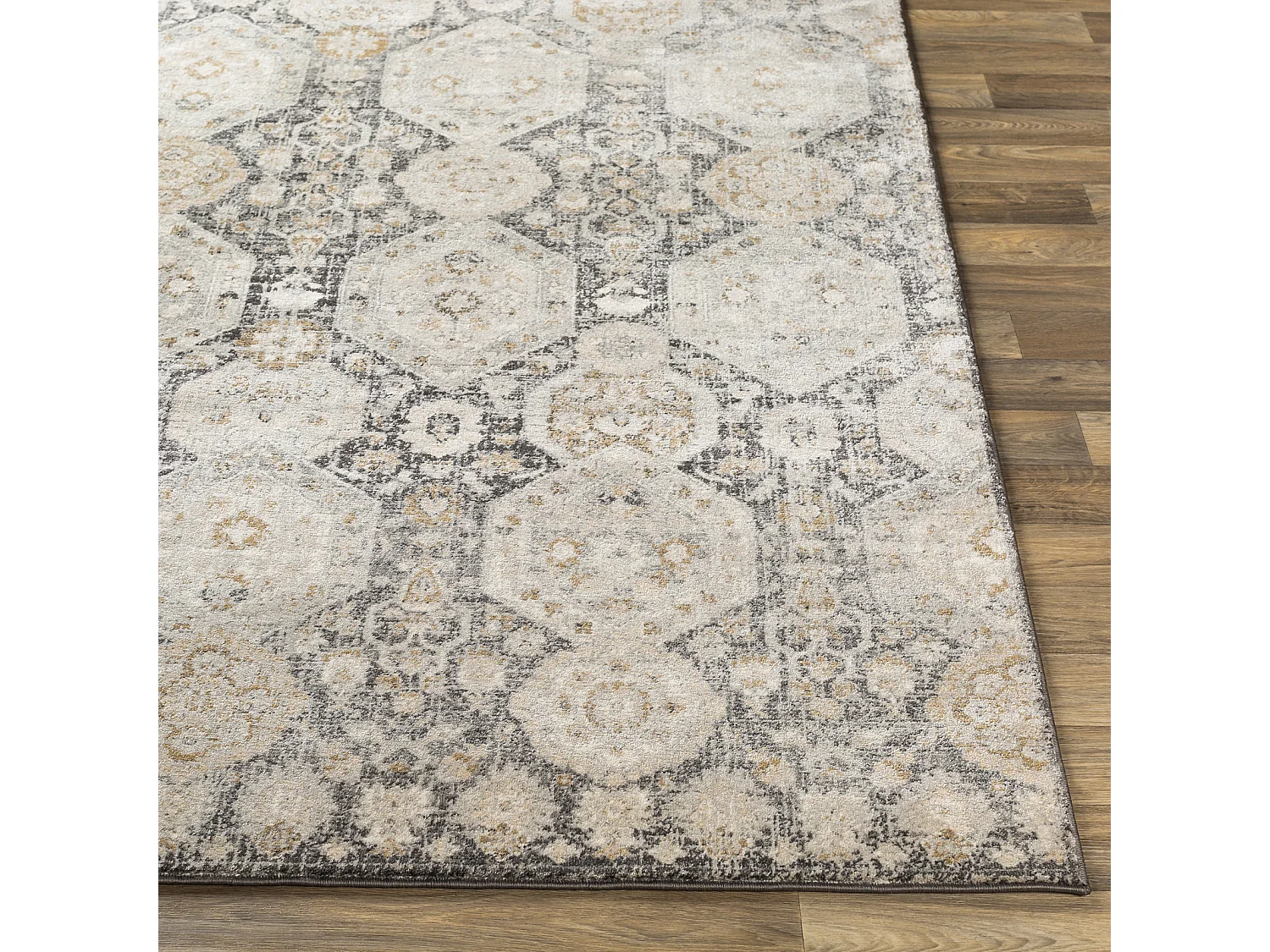 Tapis Vintage Oriental - Noir/Beige - 160x220cm - LOTUS