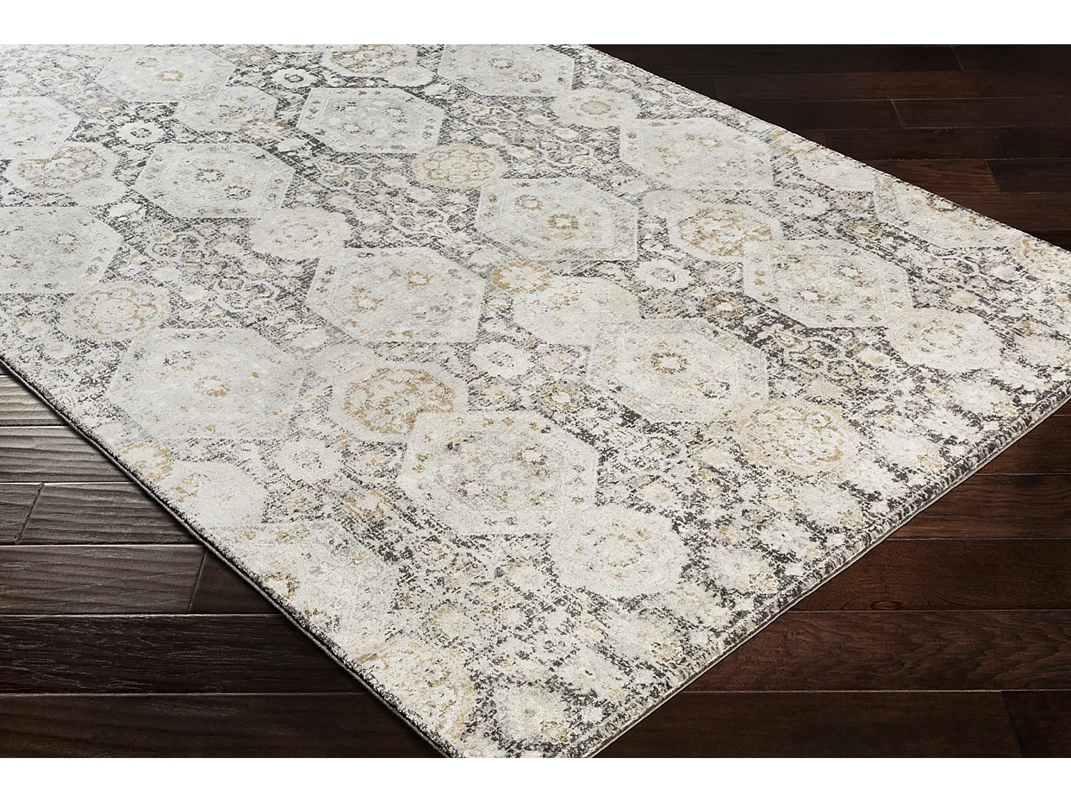 Tapis Vintage Oriental - Noir/Beige - 160x220cm - LOTUS
