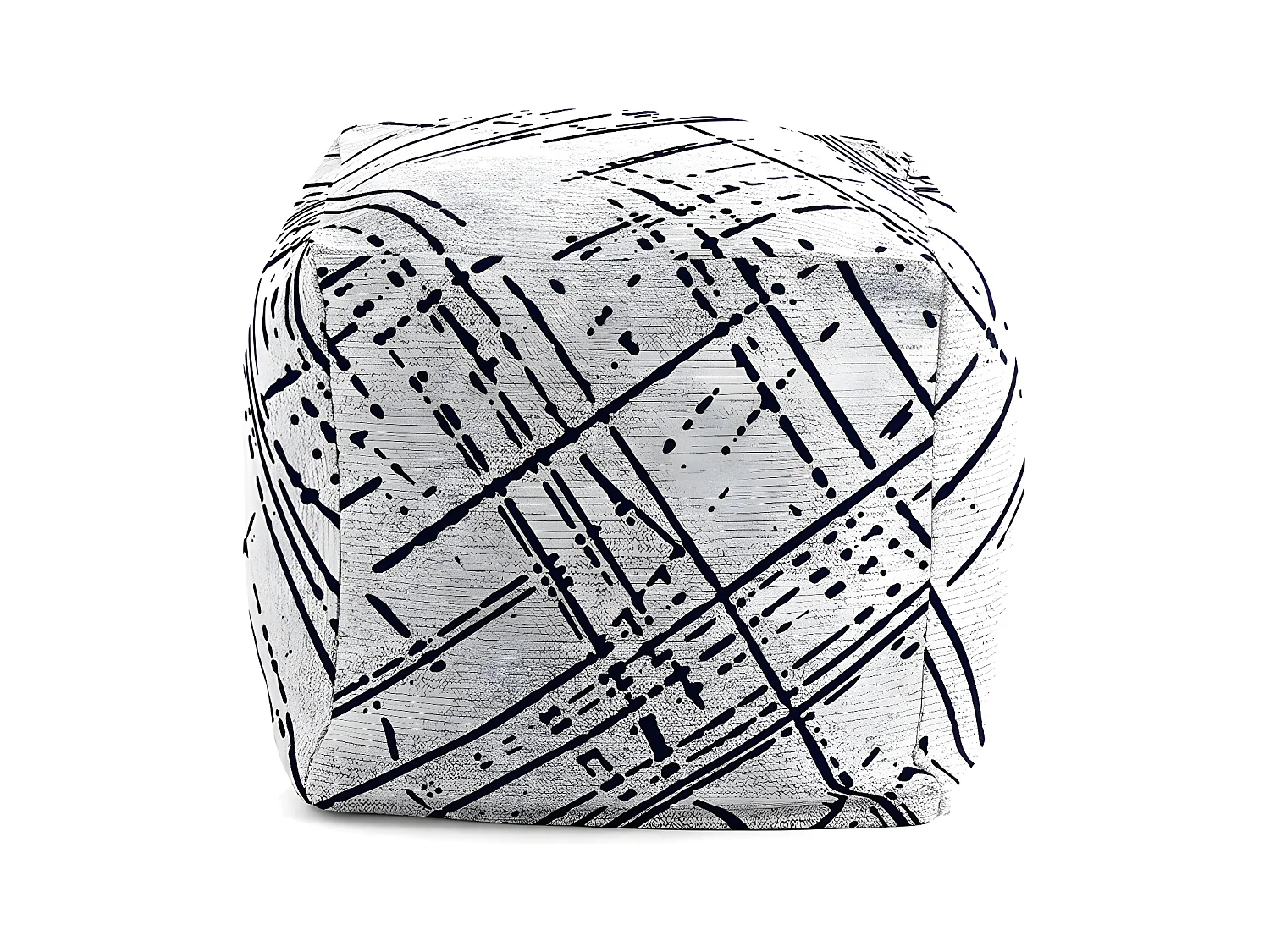 Pouf amovible en coton MIK 50x50x50 cm