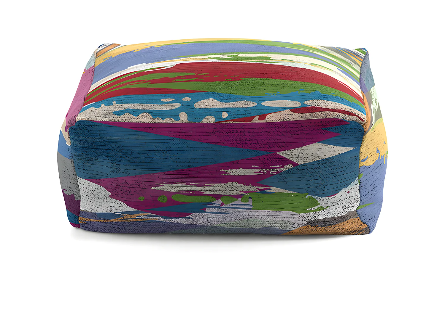 Pouf amovible en coton SERRA 50x50x25 cm