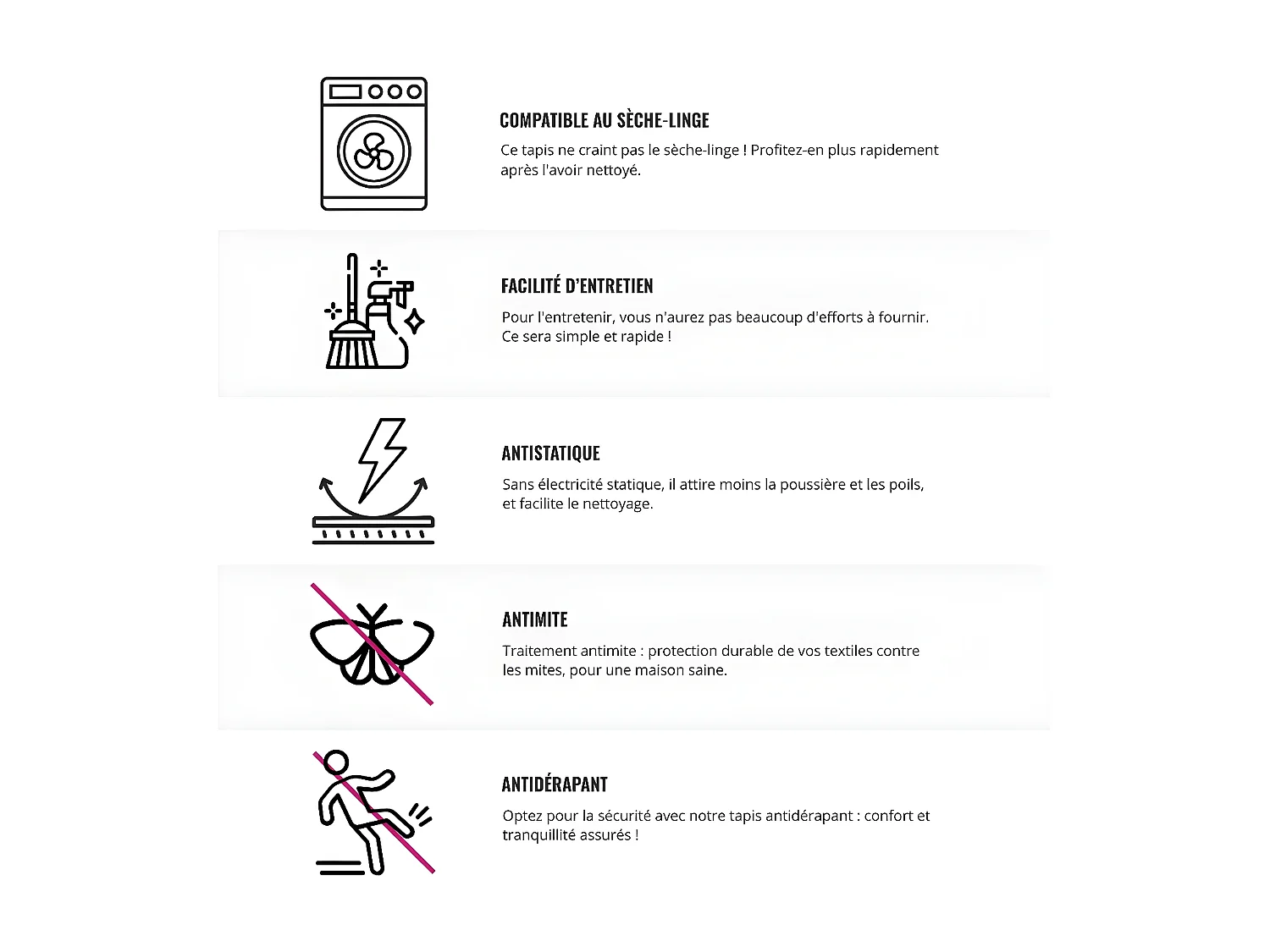 Tapis de salon NAF NAF MAWU 160x230 cm