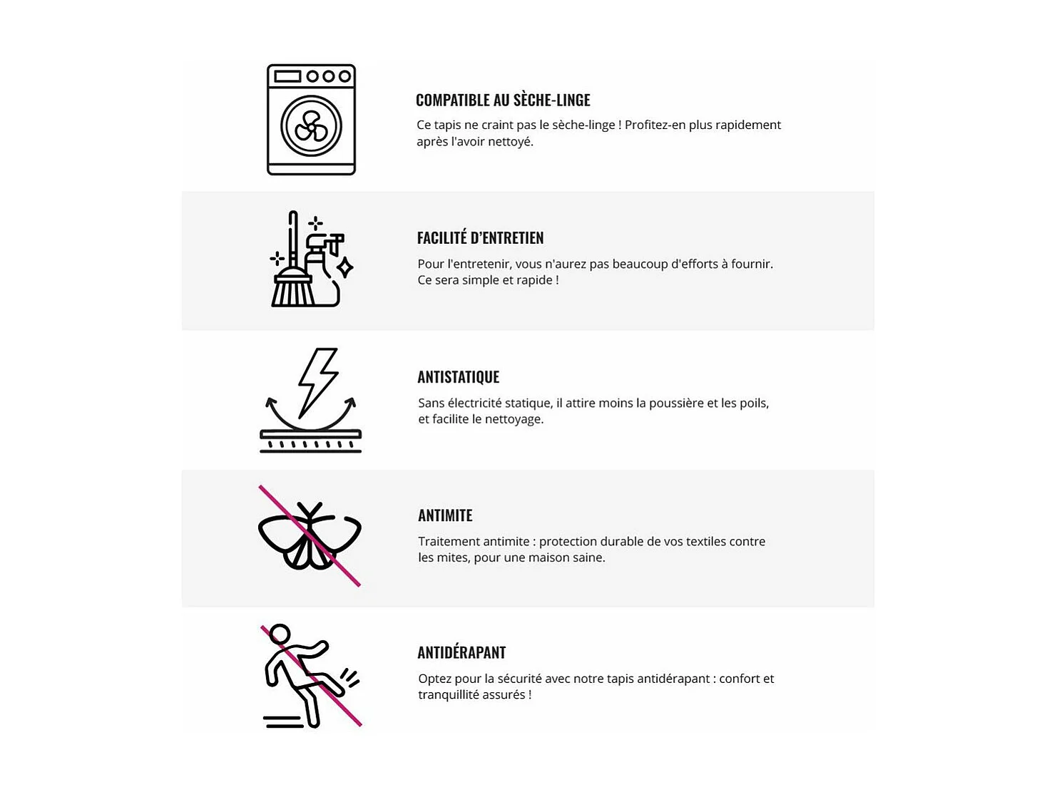 Tapis de salon NAF NAF PAMPAM 200x290 cm