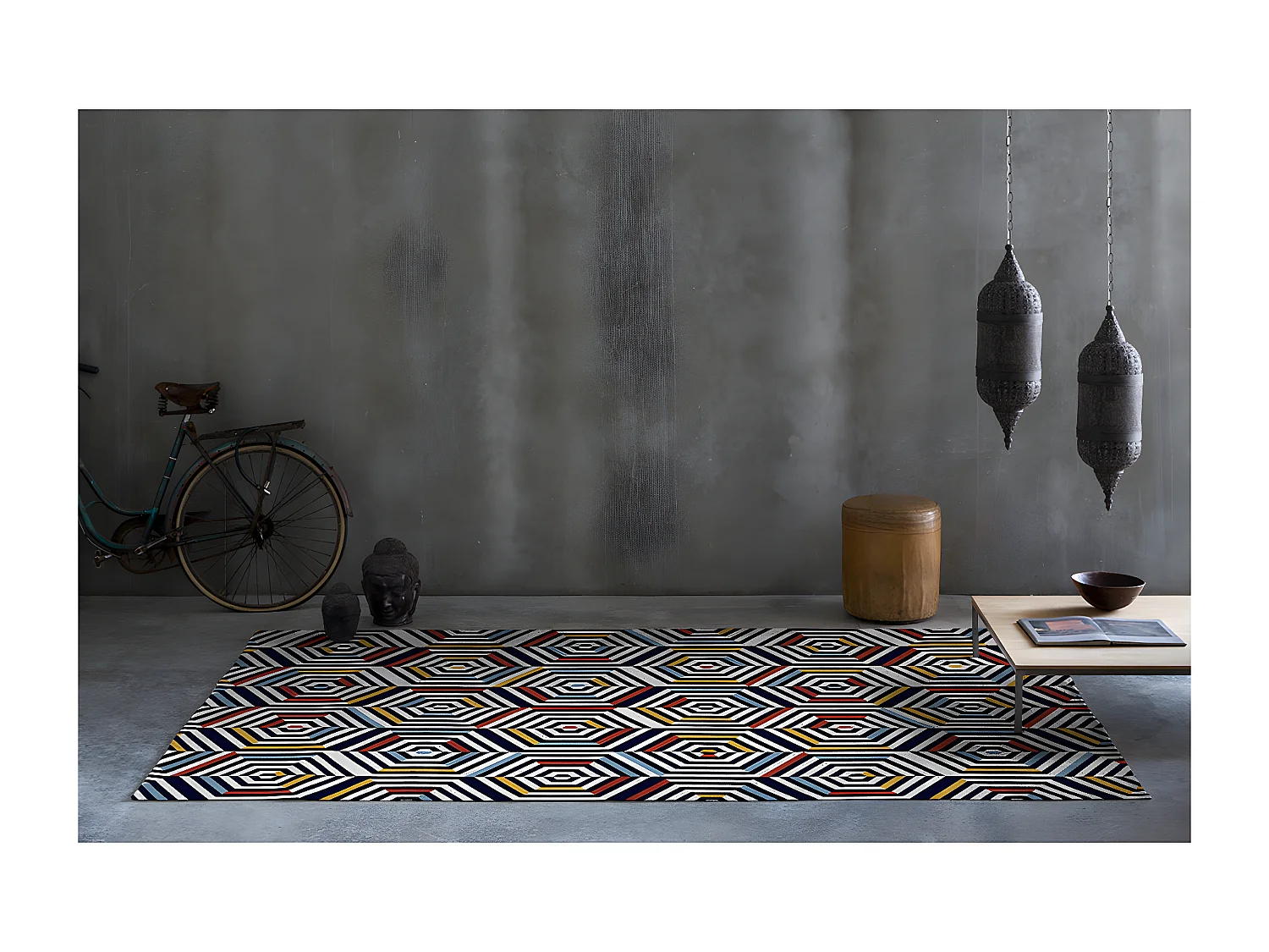 Tapis de salon NAF NAF CONCENTRIC 160x230 cm