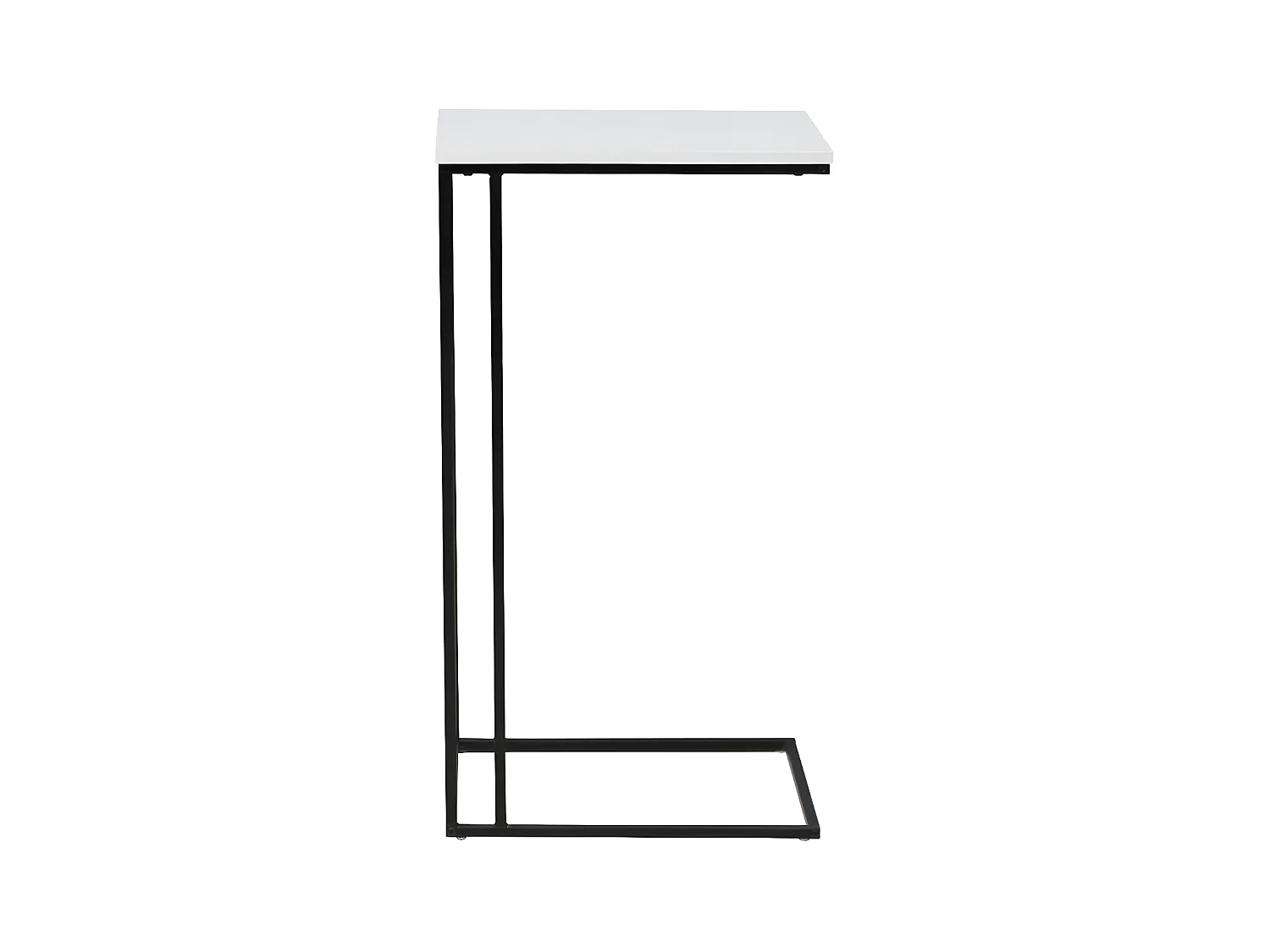 Strike table basse table d'angle blanc.
