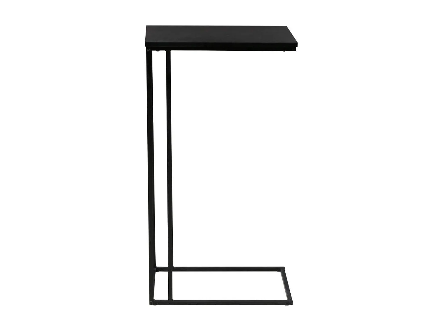 Tavolino da caffè Strike, tavolo angolare nero.