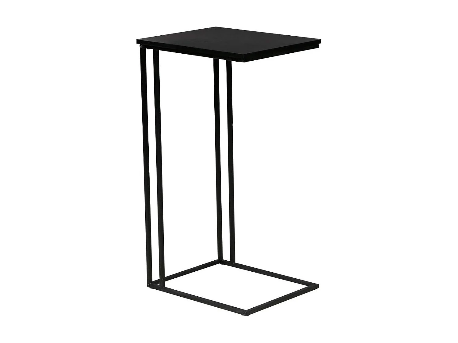 Tavolino da caffè Strike, tavolo angolare nero.