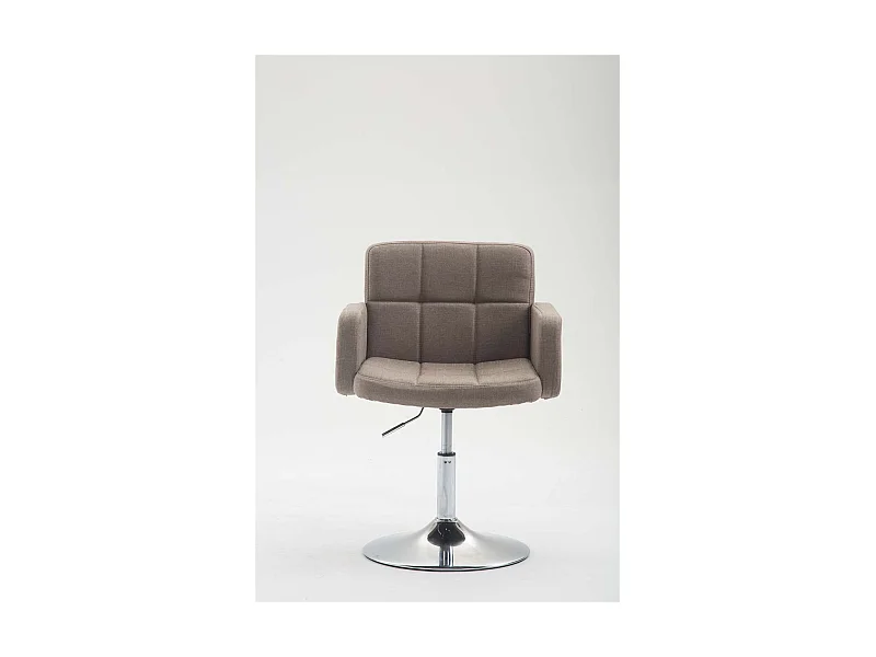 Drehsessel - Stoff & walnuss - taupe - Los Angeles