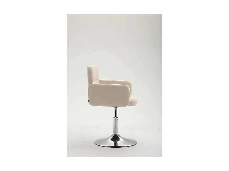 Drehsessel - Stoff & walnuss - creme - Los Angeles