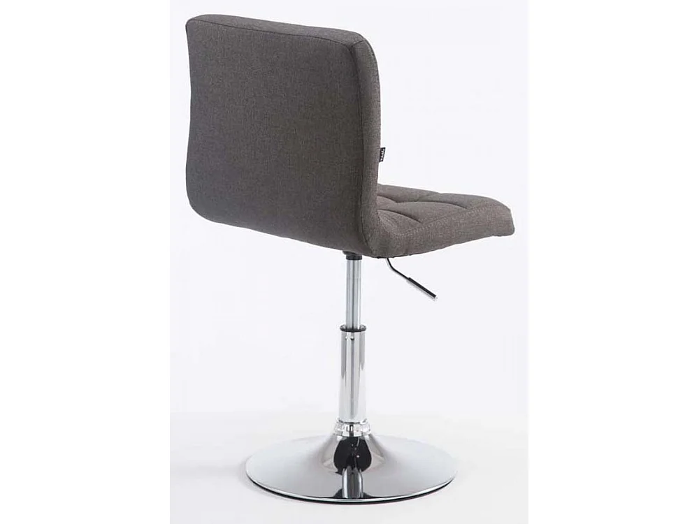 Lot de 2  Fauteuil pivotant - Tissu & Antique clair - Gris foncé - Palma V2