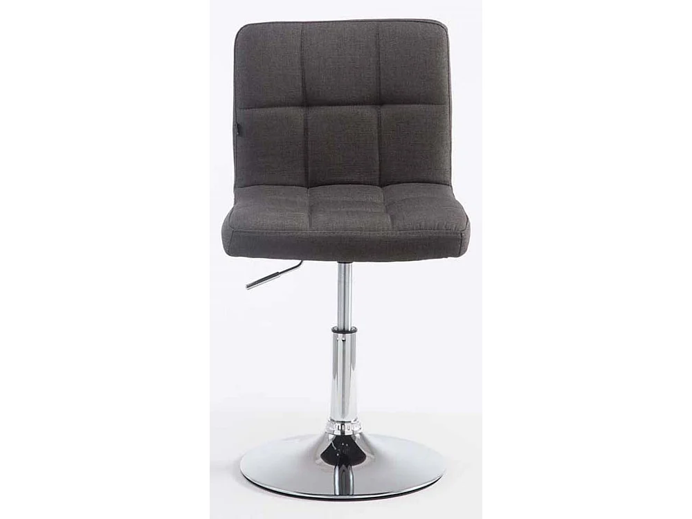 Lot de 2  Fauteuil pivotant - Tissu & Antique clair - Gris foncé - Palma V2