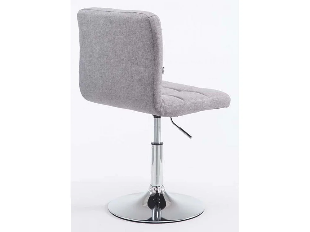 Lot de 2  Fauteuil pivotant - Tissu & Antique clair - Gris - Palma V2