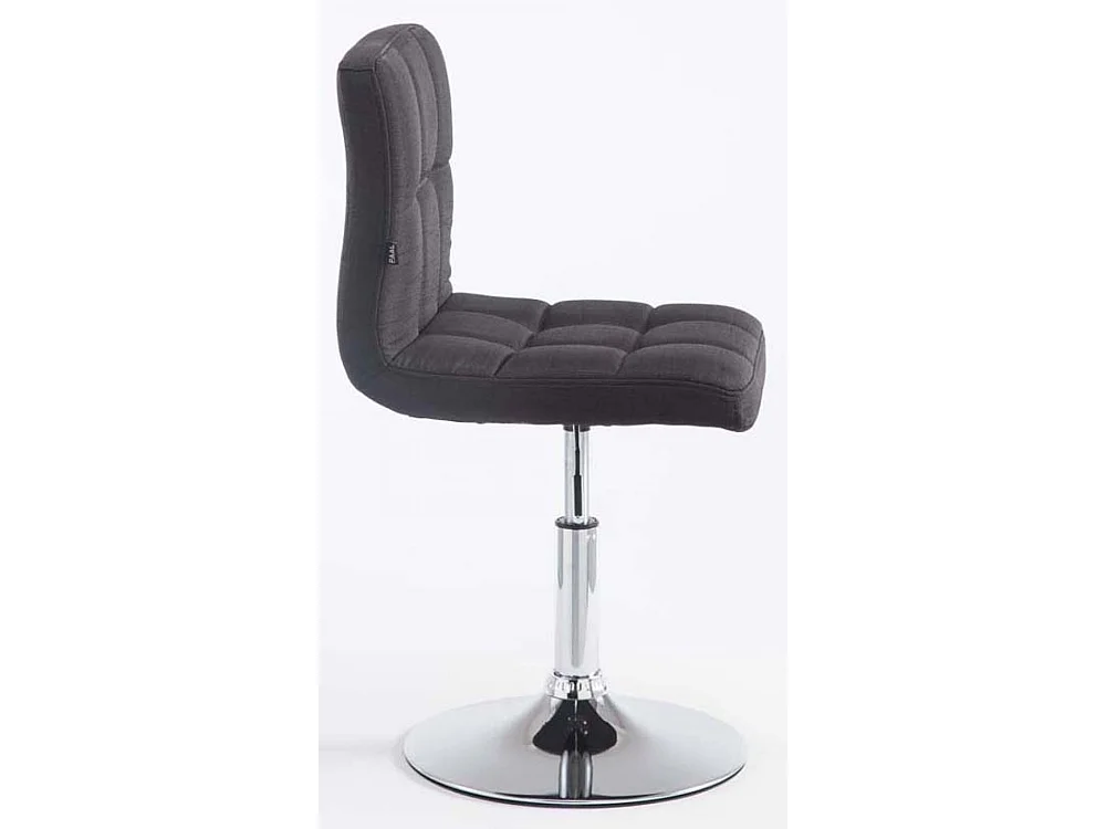 Lot de 2  Fauteuil pivotant - Tissu & Antique clair - Noir - Palma V2