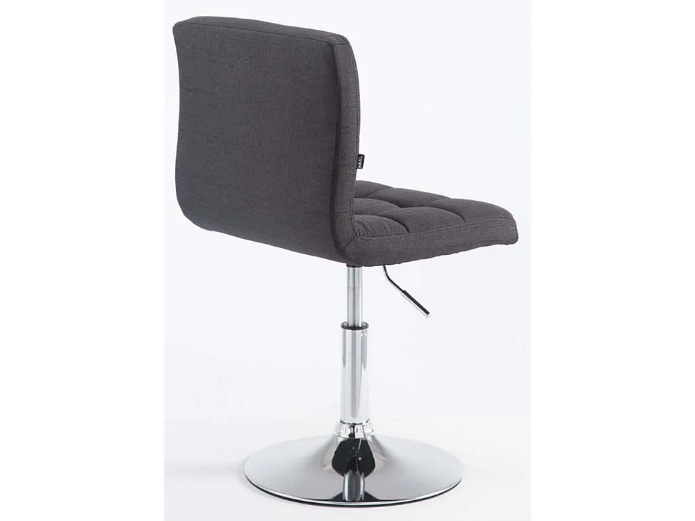 Lot de 2  Fauteuil pivotant - Tissu & Antique clair - Noir - Palma V2