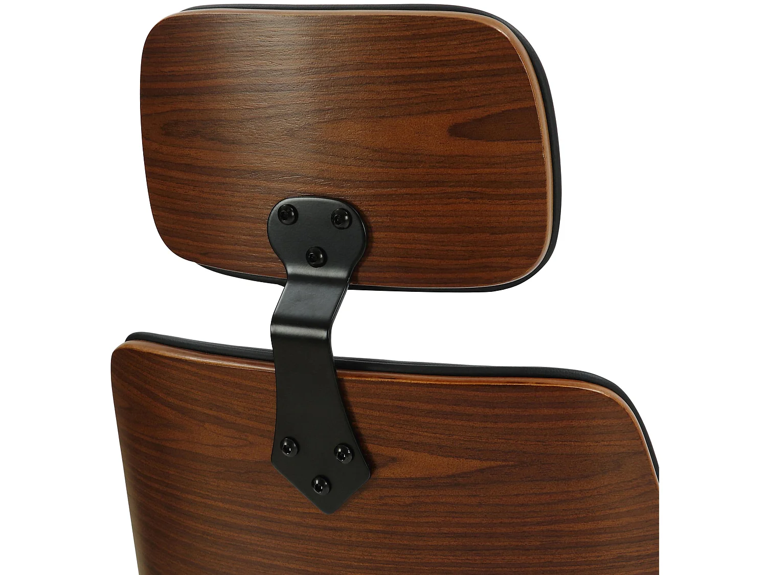 Chaise de bureau - Similicuir & Métal - Noyer / Noir - Lugo