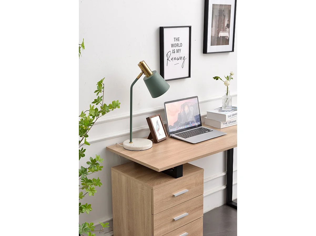 table de bureau - Bois - 120 x 50 x 75cm - Nature - Stockton