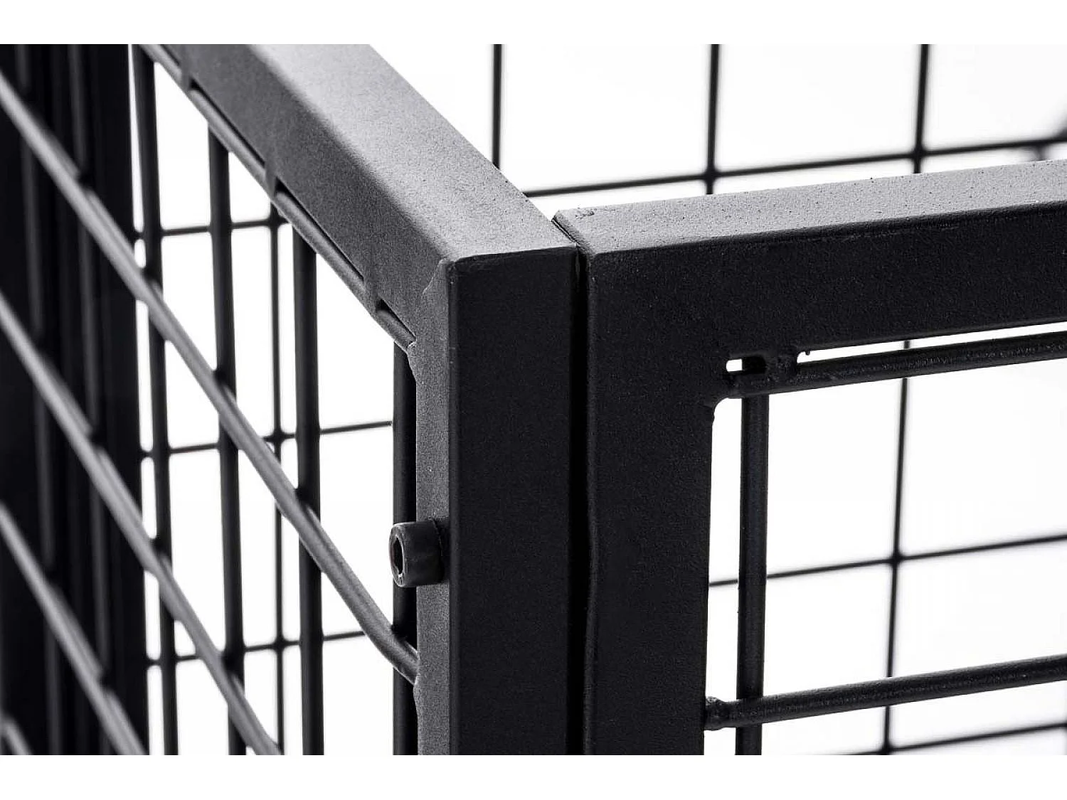 Etagère bois de cheminée - Métal - 40 x 40 x 120cm - Noir - Forrest