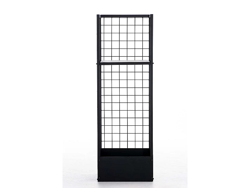 Etagère bois de cheminée - Métal - 40 x 40 x 120cm - Noir - Forrest