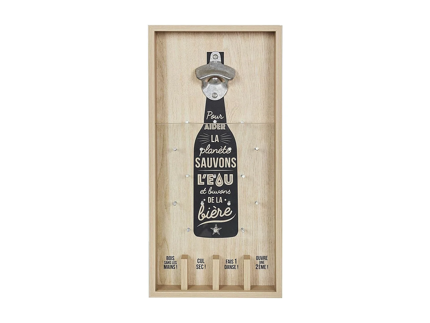 Décapsuleur Jeu Pinko en Bois clair 40 cm