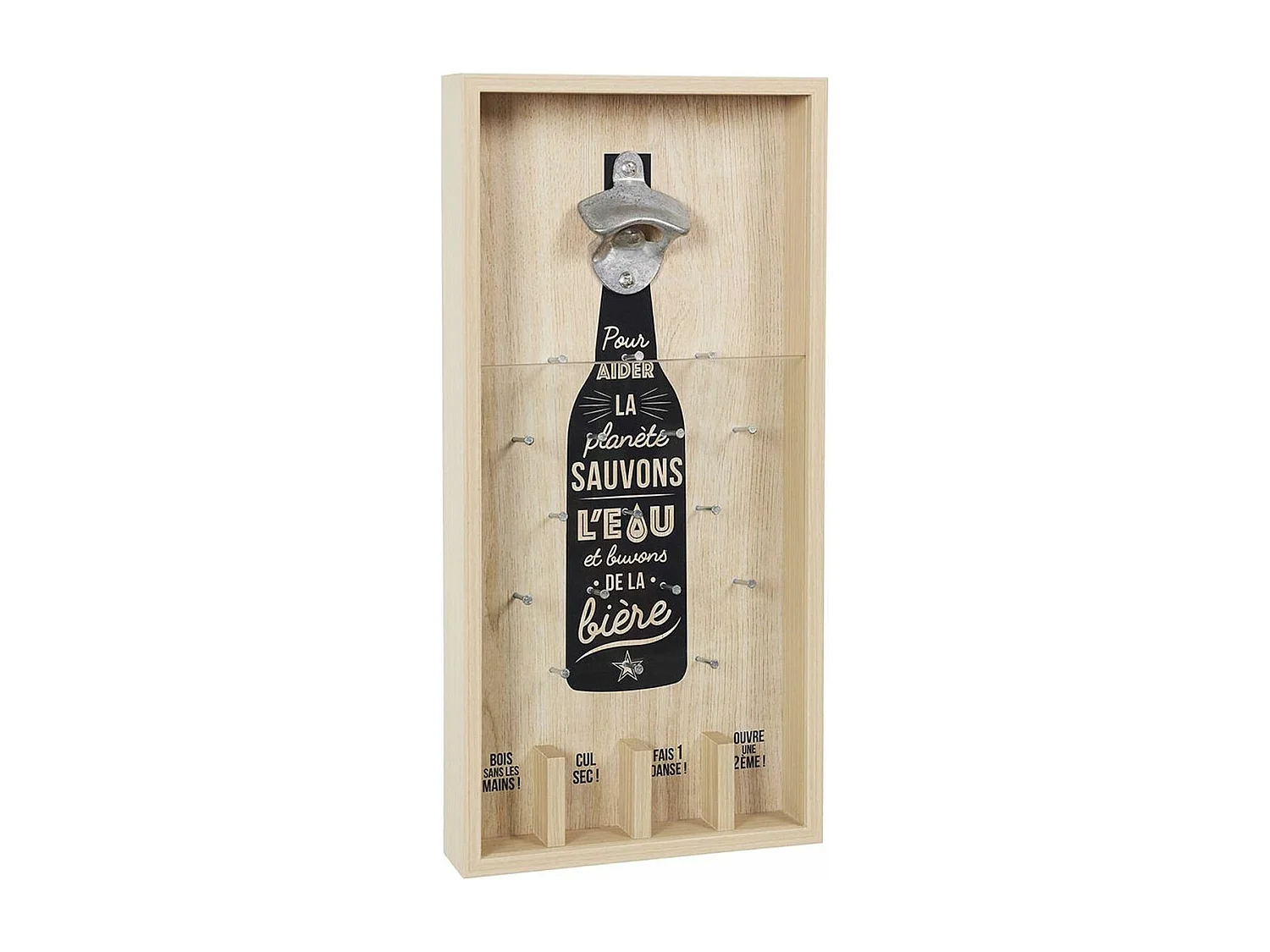 Décapsuleur Jeu Pinko en Bois clair 40 cm